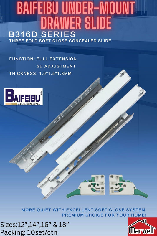 Baifeibu Undermount Hydraulic Drawer Slide