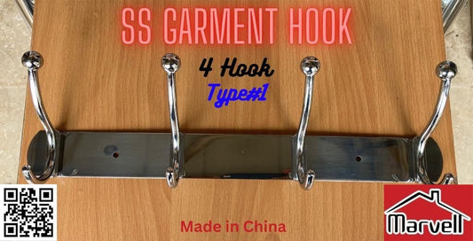 4 Hook Stainless Steel Garment Hanger Type#1