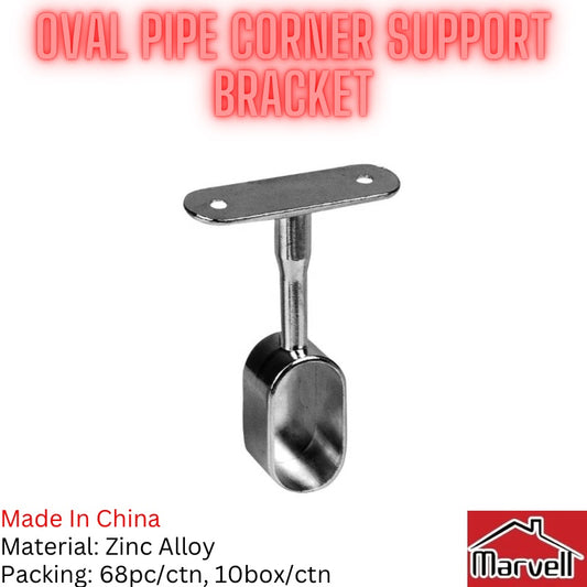 Oval Pipe Corner Support Bracket