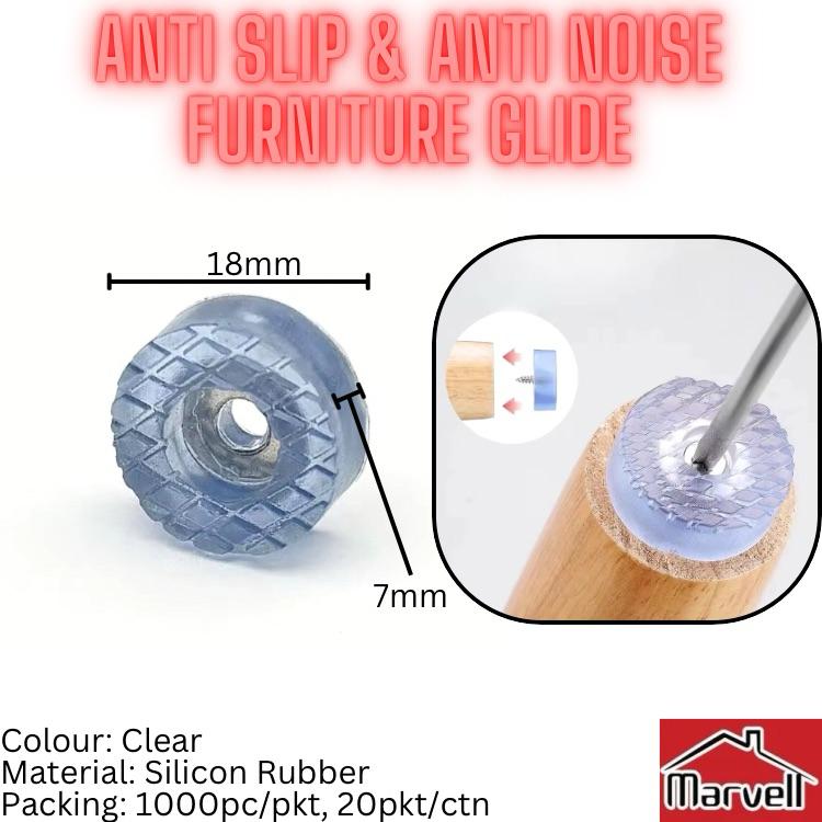 Anti Slip & Anti Noise Silicon Furniture Glide