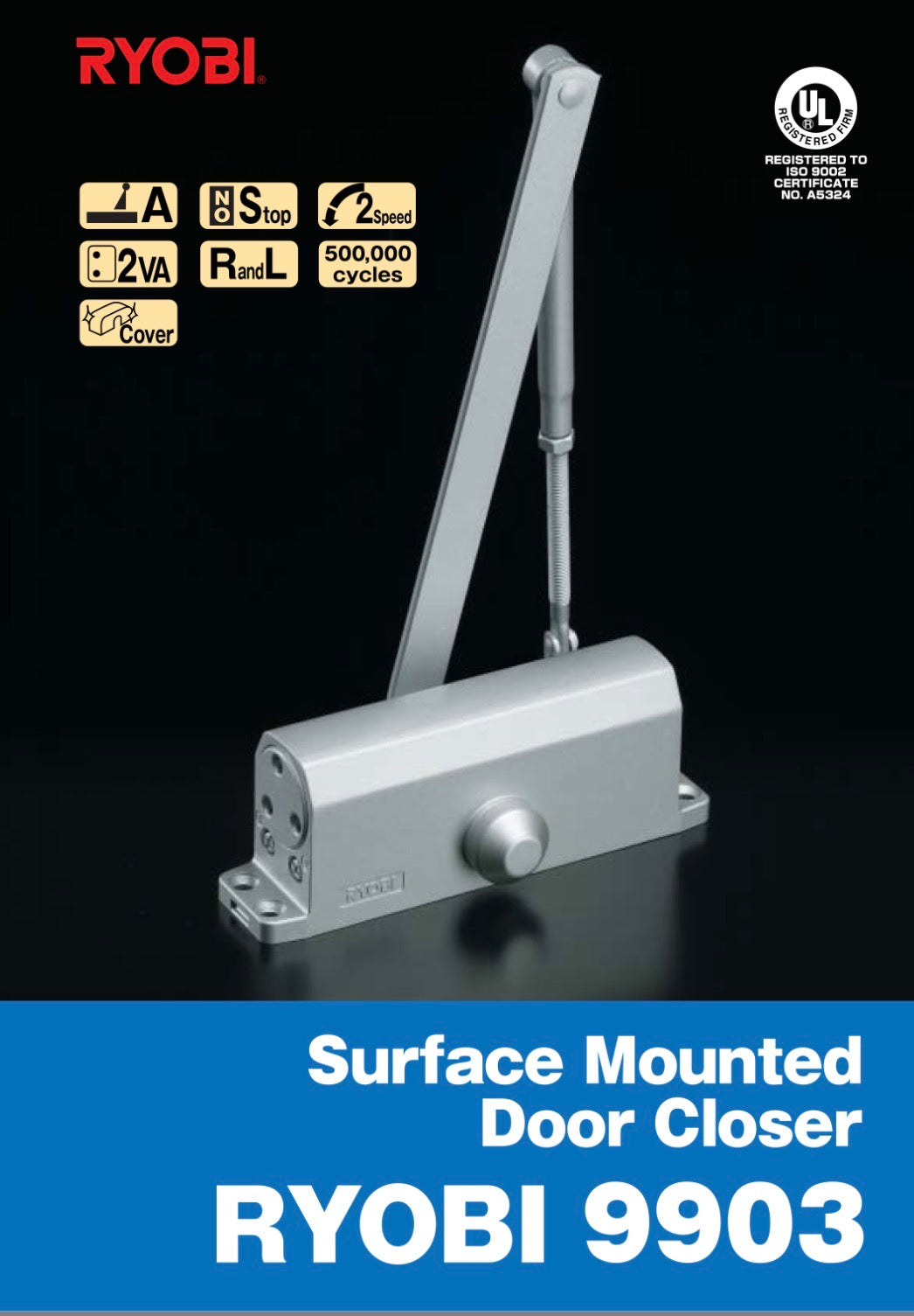 Ryobi Japan Door Closer 9903 | Heavy Duty Hydraulic Door Closer up to 65kg