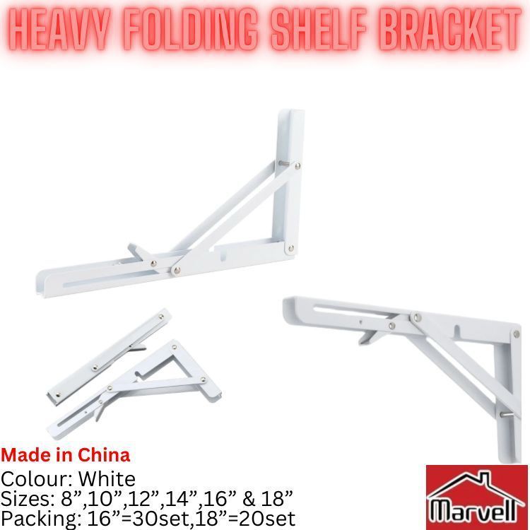 Marvell Heavy Iron Folding Shelf Bracket