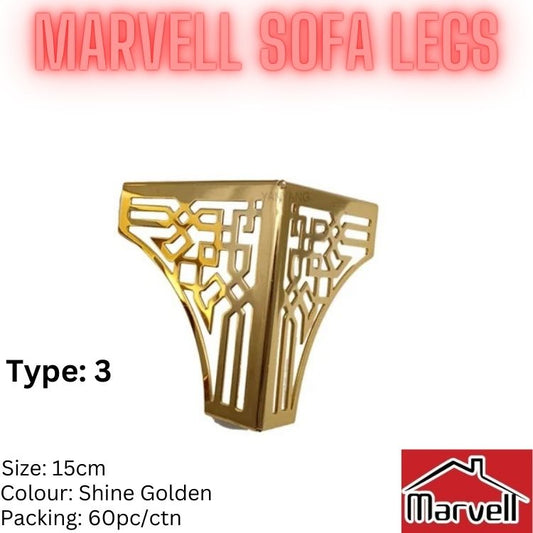 Marvell Sofa Leg Type#3,4,5 (Jali Type)