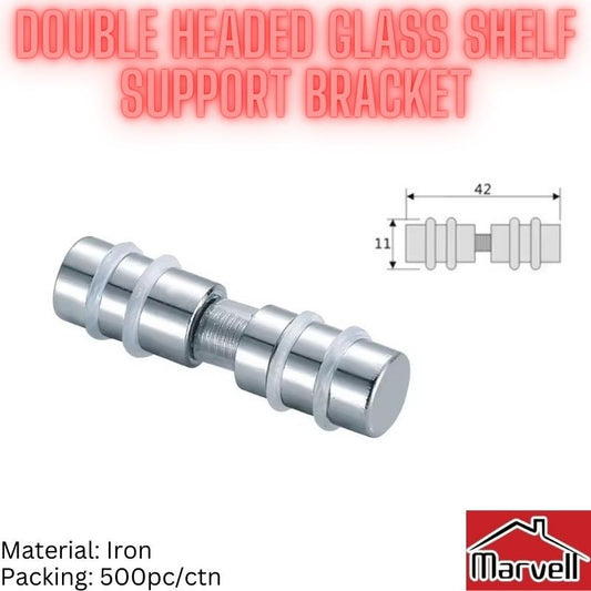 Single & Double Headed Glass Shelf Support Bracket