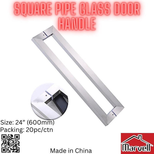 Marvel Square Pipe Glass Door Handle