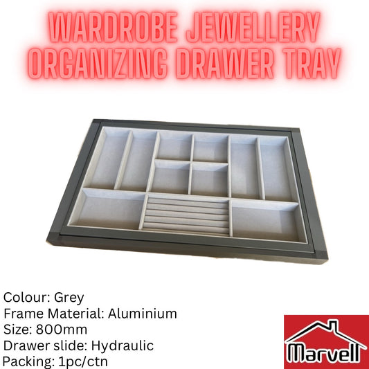 Wardrobe Jewellery Organizing Drawer Tray