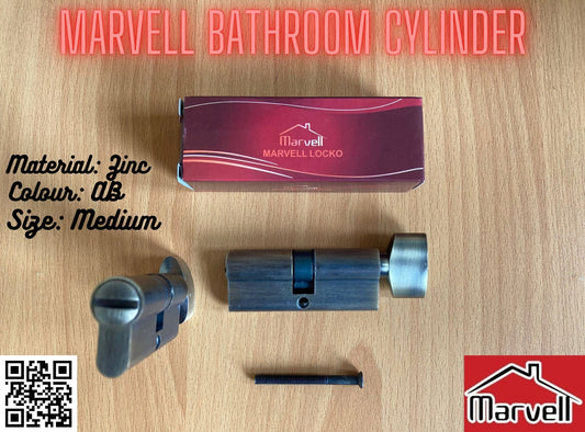 Marvell Bathroom Zinc Cylinder For Medium Lock Body in AB colour