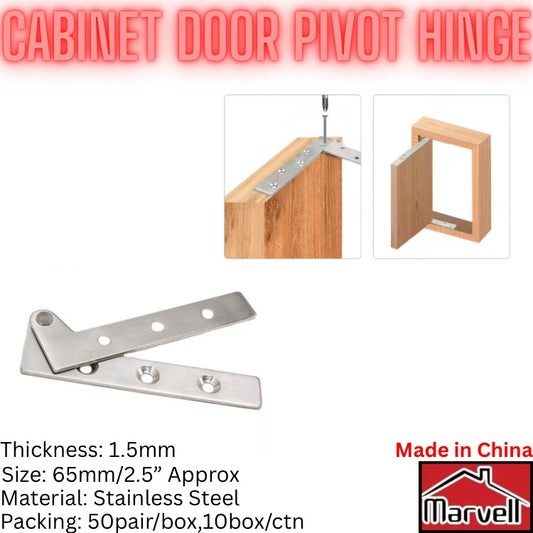 Cabinet Door Stainless Steel Pivot Hinges