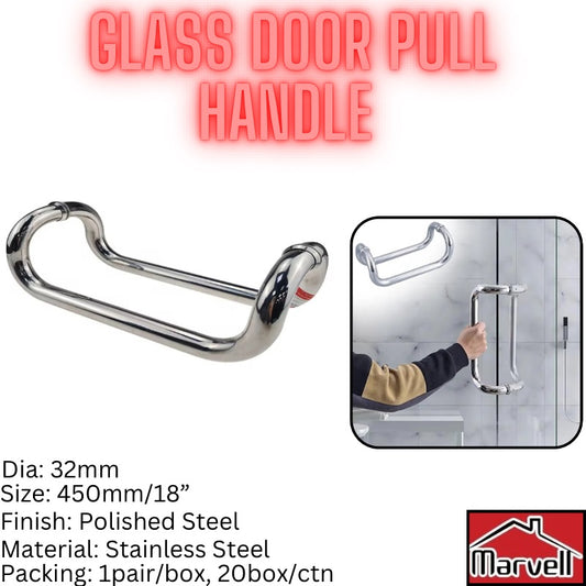 Marvell 18” Glass Door Pull Handle