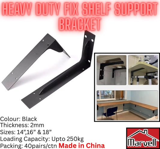 Heavy Duty Fix Shelf Support Bracket