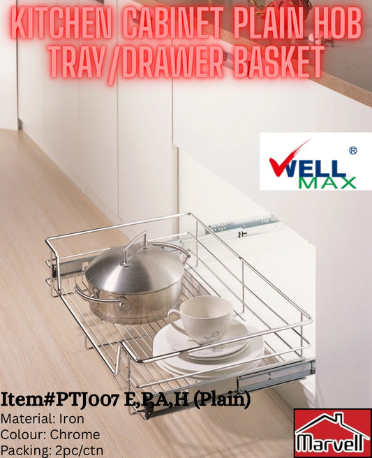 Wellmax Kitchen Cabinet Plain Hob Tray | Drawer Basket PTJ007 E, P, A, H