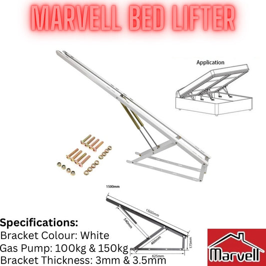 Marvell Bed Lifter 5ft with 100kg & 150kg Pump