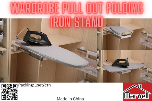 Wardrobe Pull out Folding Iron Stand
