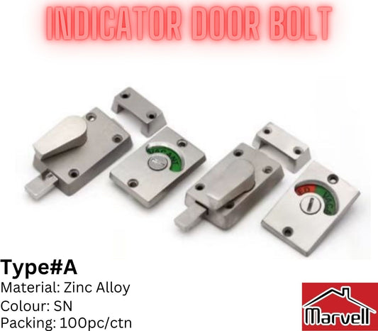 Zinc Alloy Indicator Door Bolt Type#A
