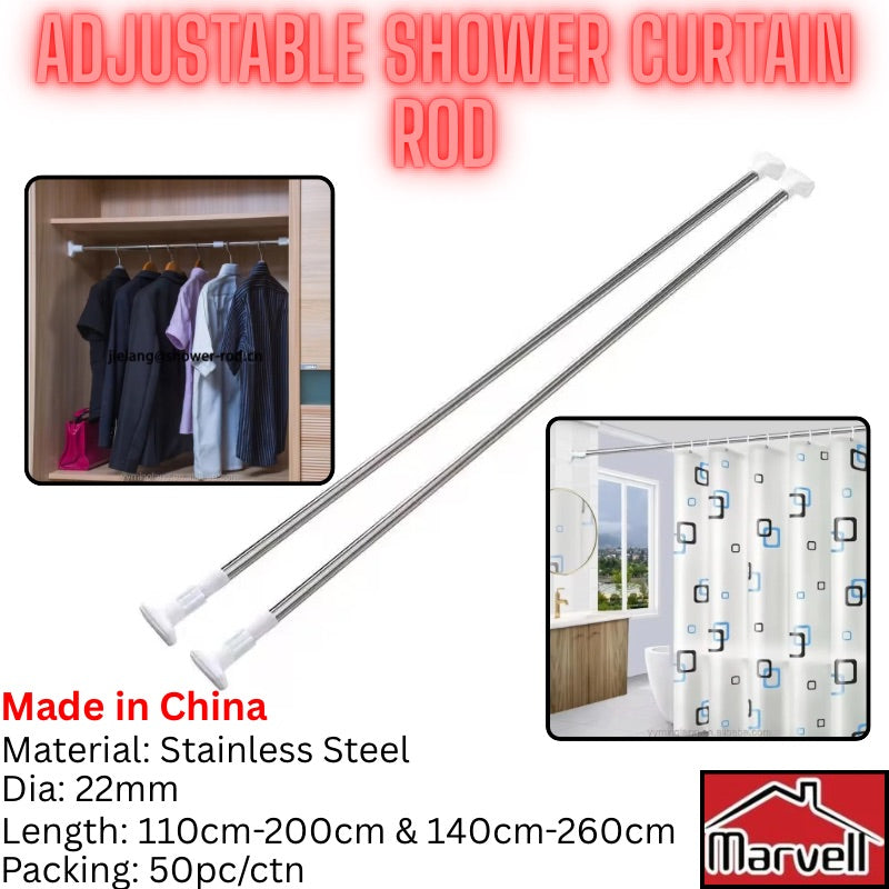 Adjustable Shower Curtain Rod