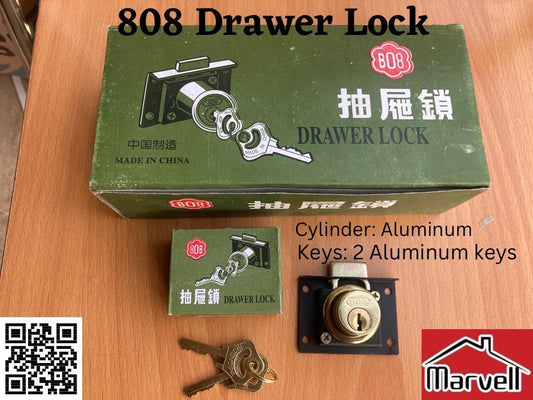 808 Drawer Lock with 2 keys