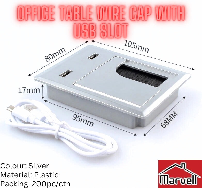 Marvell PVC Wire Cap with 2 USB Slots