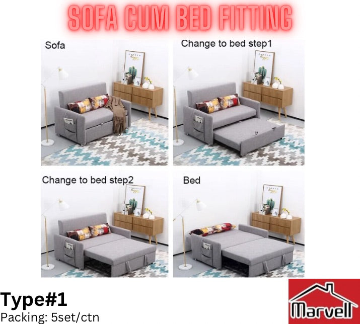 Marvell Sofa Cum Bed Fitting Type#1