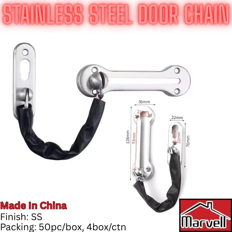 Stainless Steel Door Chain | Security Safety Door Guard SS Finish