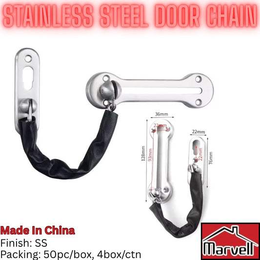 Stainless Steel Door Chain | Security Safety Door Guard SS Finish