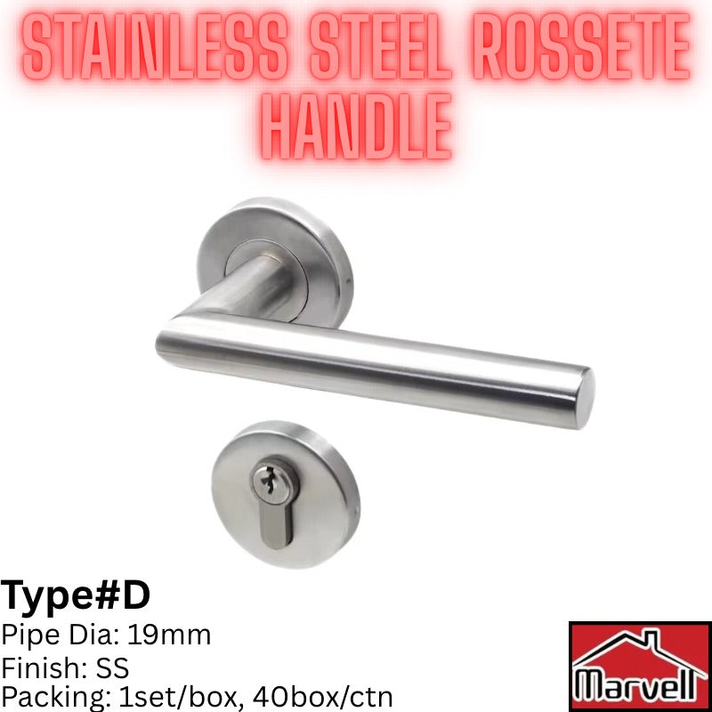 Marvell Stainless Steel Rossete Handle