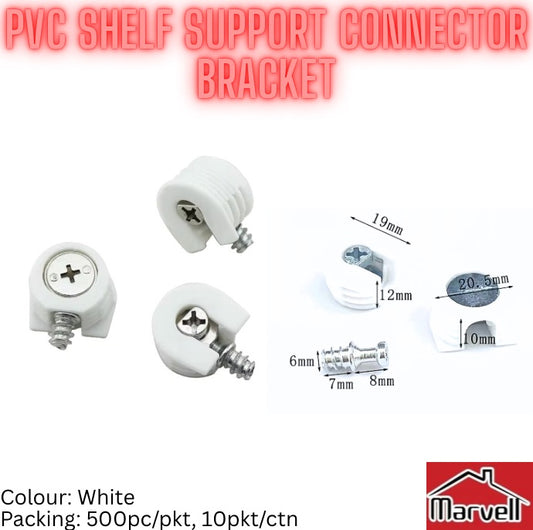 PVC Shelf Support Connector Bracket