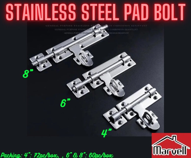 Stainless Steel Pad Bolt Light