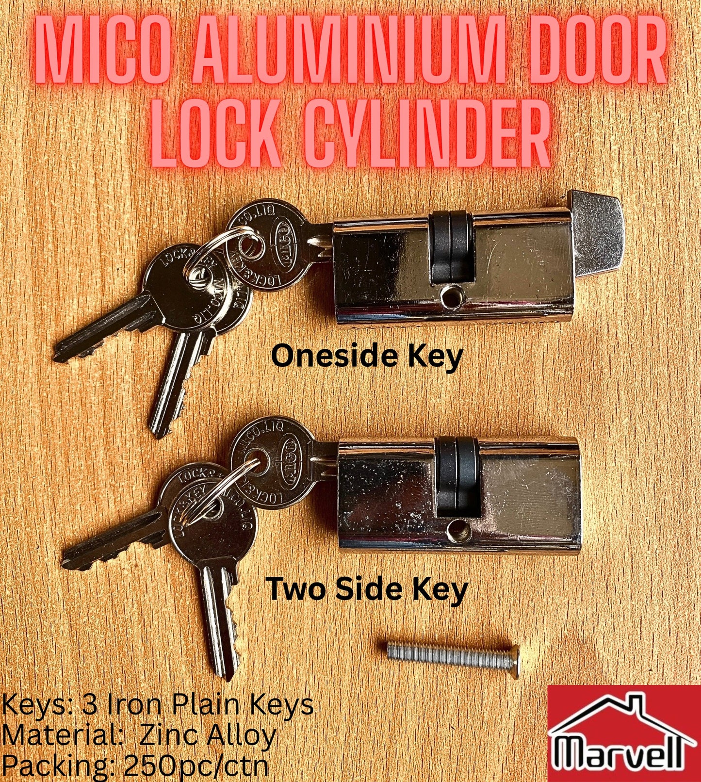 Mico Aluminum Door Lock Cylinder