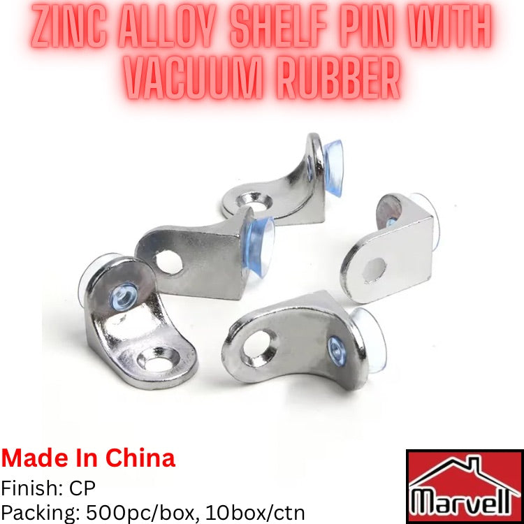 Shelf Support Pin With Vacuum Rubber